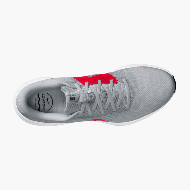 Încălțăminte de alergare pentru bărbați Nike Run Defy wolf grey / bright crimson / black / white 6
