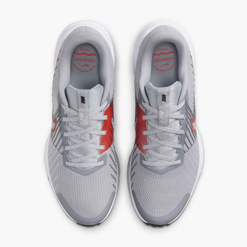 Încălțăminte de alergare pentru bărbați Nike Run Defy wolf grey / bright crimson / black / white 7
