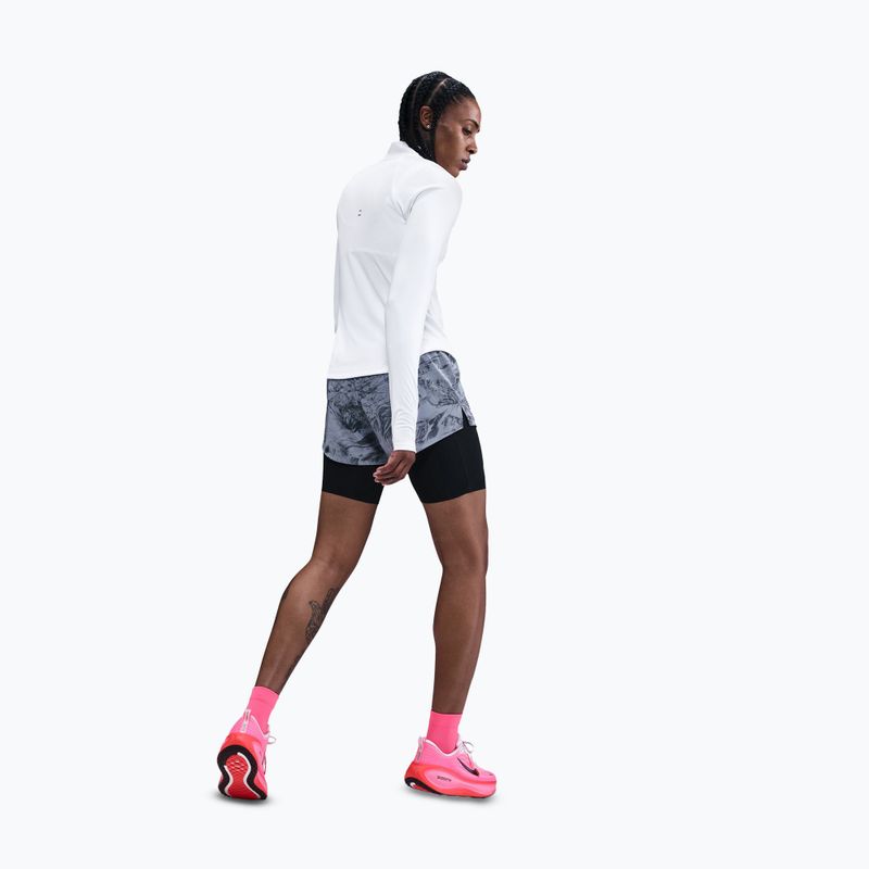 Bluză de alergare pentru femei Nike Tempo Dri-Fit 1/4 Zip white 3