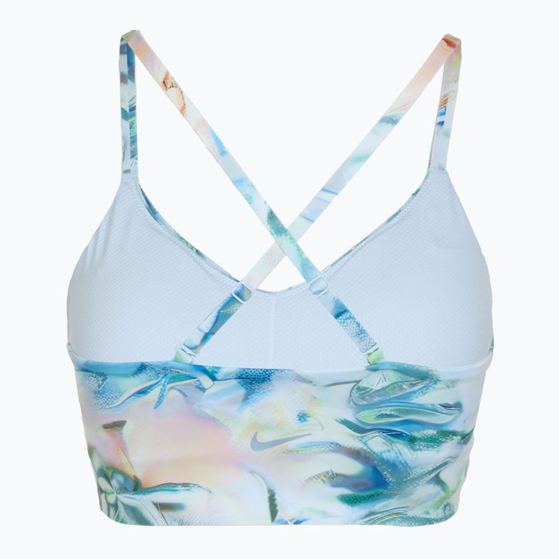 Sutien de antrenament Nike Indy Artist Collection Light-Support blue tint 7