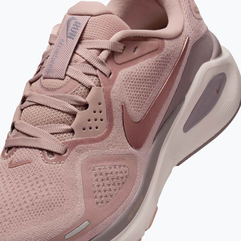 Încălțăminte de alergare pentru femei Nike Structure 26 particle pink/taupe grey/silt red/metal rose gold 8