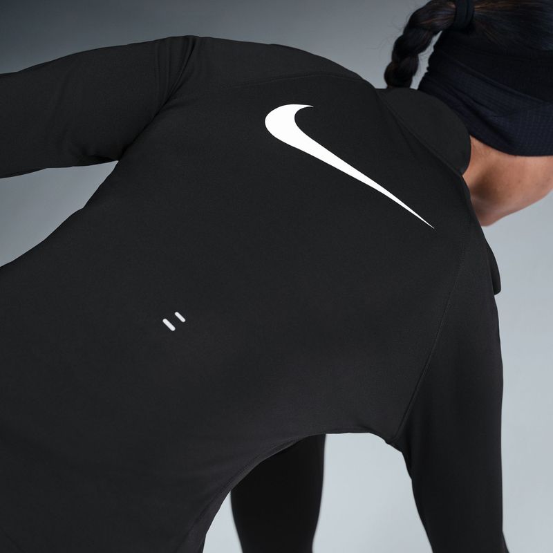 Bluză cu mânecă lungă de alergare pentru femei Nike Tempo Swoosh Run Dri-Fit 1/4-Zip black/white 5