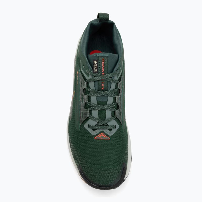 Încălțăminte de alergare pentru bărbați Nike Pegasus Trail 5 GORE-TEX fir/bright crimson/clay green 5
