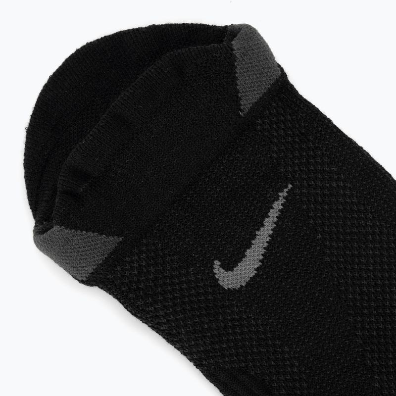 Șosete Nike Running Lightweight No-Show black/dark smoke grey/smoke grey 3
