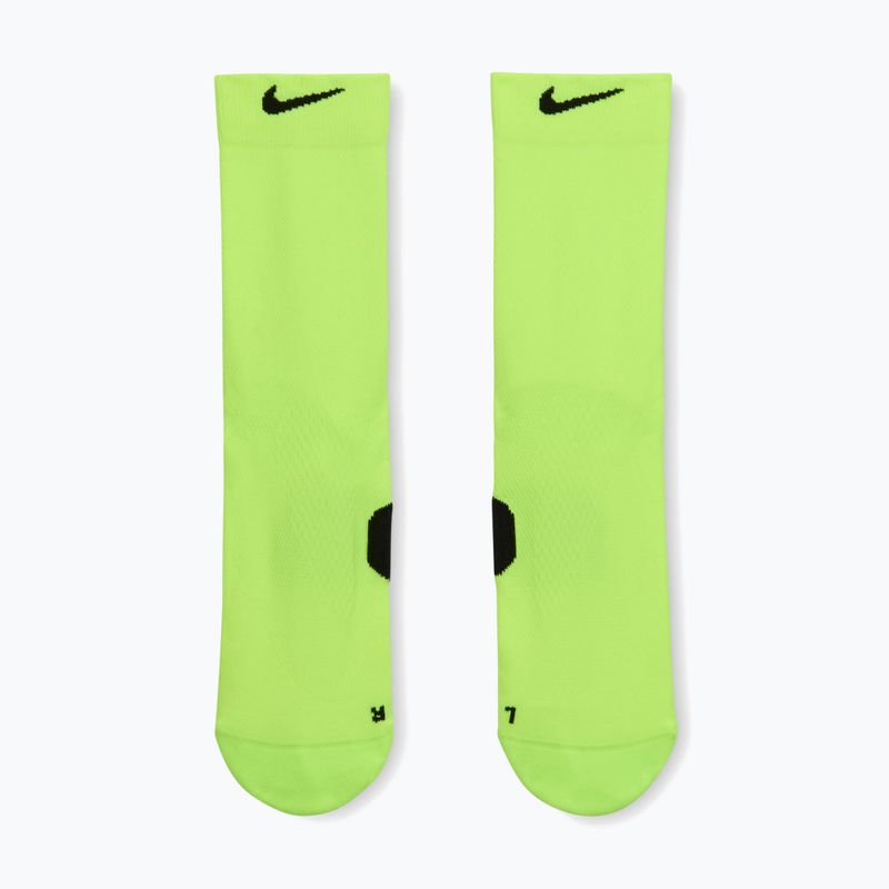Șosete Nike Running Midweight Crew Volt/Black/Black 2