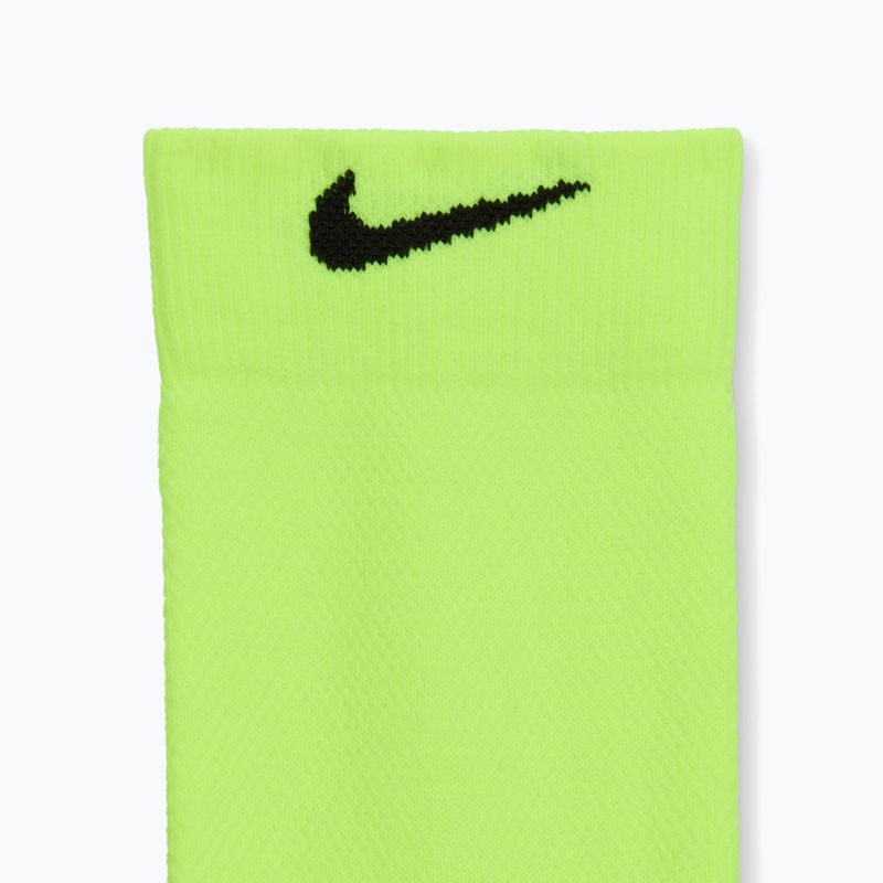 Șosete Nike Running Midweight Crew Volt/Black/Black 4
