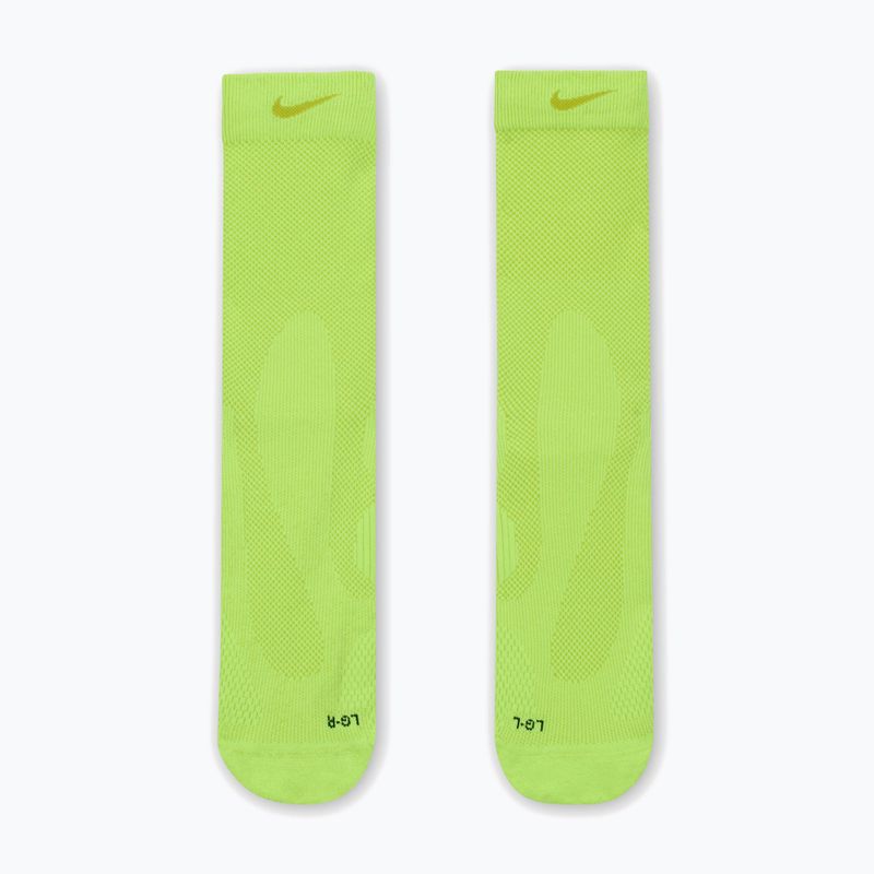 Șosete Nike Running Lightweight Crew Volt/Bright Cactus/Black/Bright cactus 2