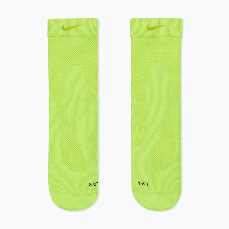 Șosete Nike Running Lightweight Micro Crew volt/bright cactus/black/bright cactus 2