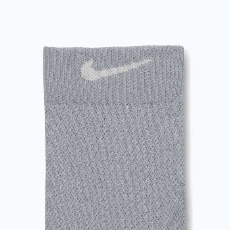 Șosete Nike Running Midweight Crew light smoke grey/pure platinum/white 4