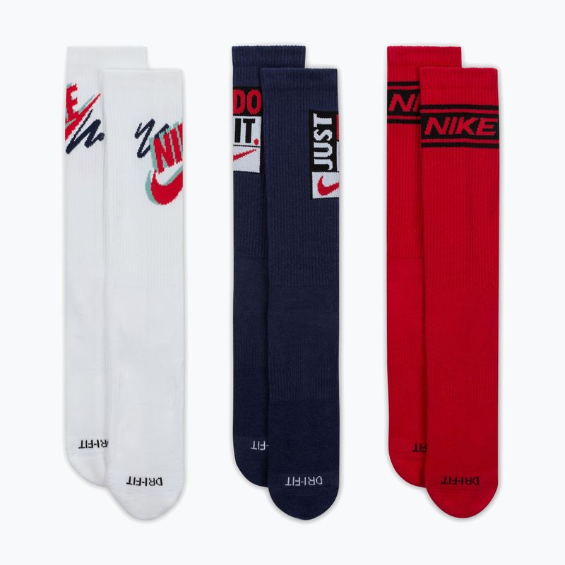 Șosete Nike Everyday Plus Crew 3 perechi multi-color/904
