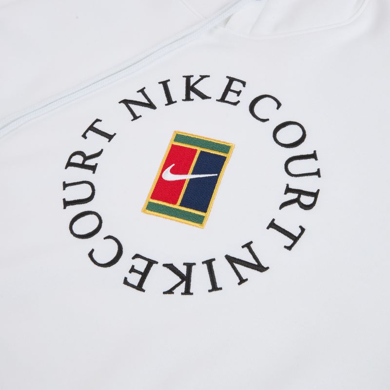 Bluză de tenis pentru bărbați Nike Court Dri-Fit Heritage French Terry Hoodie white/black 9