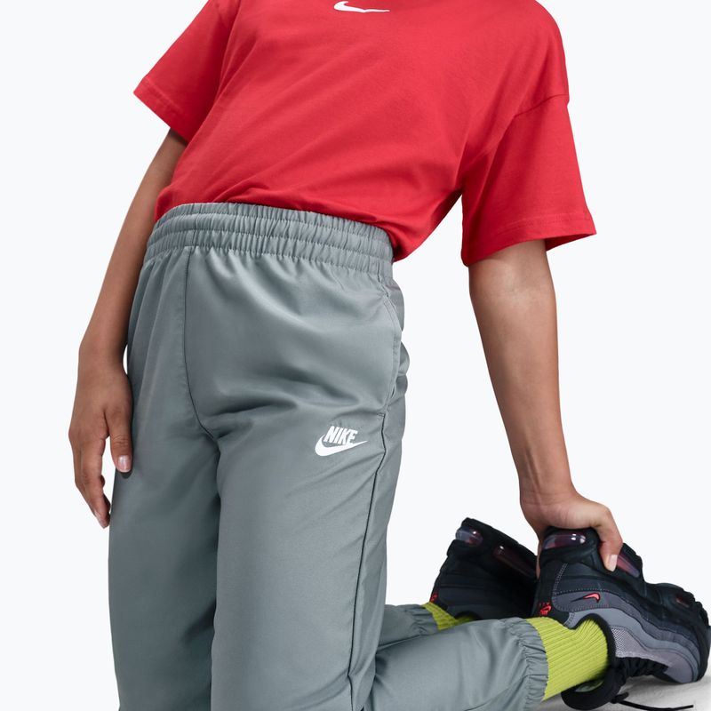 Trening pentru copii Nike Sportswear Woven smoke grey/light smoke grey/white 6