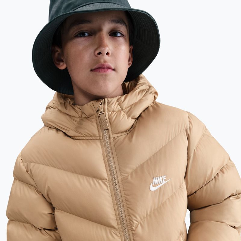 Geacă izolată pentru copii Nike Sportswear All Day Play hemp/white 6