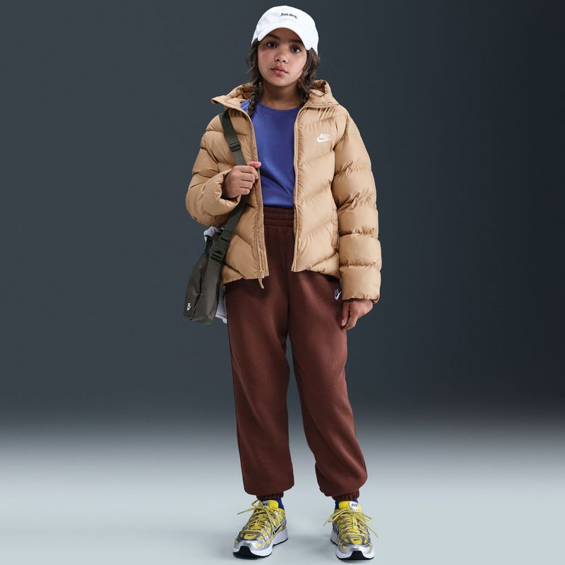 Geacă izolată pentru copii Nike Sportswear All Day Play hemp/white 10