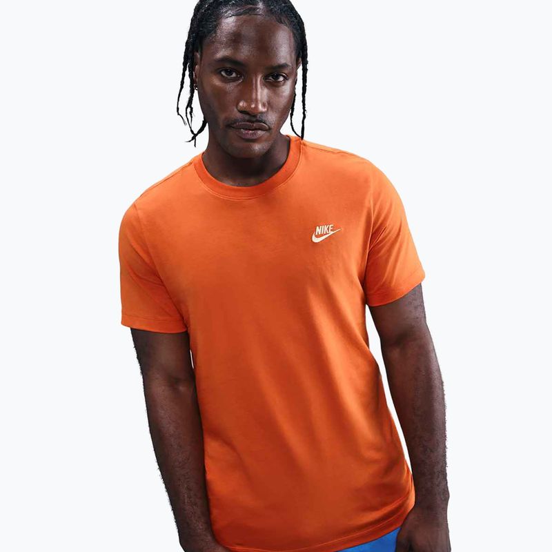 Tricou pentru bărbați Nike Sportswear Club Campfire Orange 4