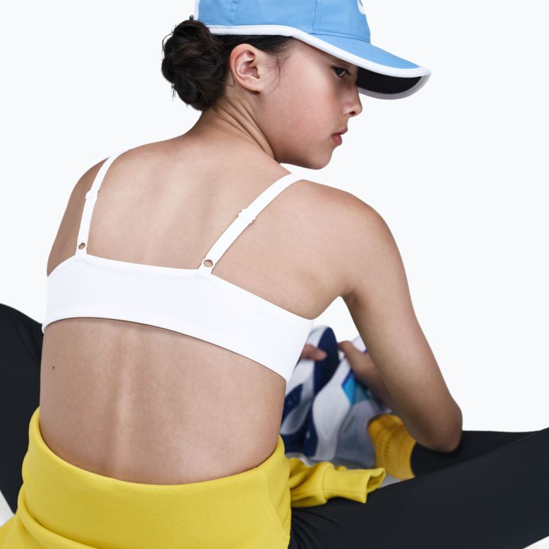 Sutien pentru fete Nike Alate White/Light Smoke Grey 6