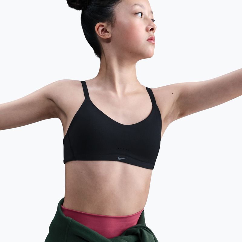 Sutien pentru fete Nike Alate black/white 5