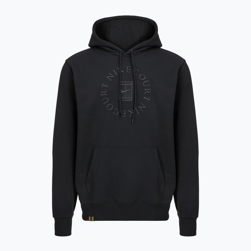Bluză de tenis pentru bărbați Nike Court Dri-Fit Heritage French Terry Hoodie Black/Anthracite 6