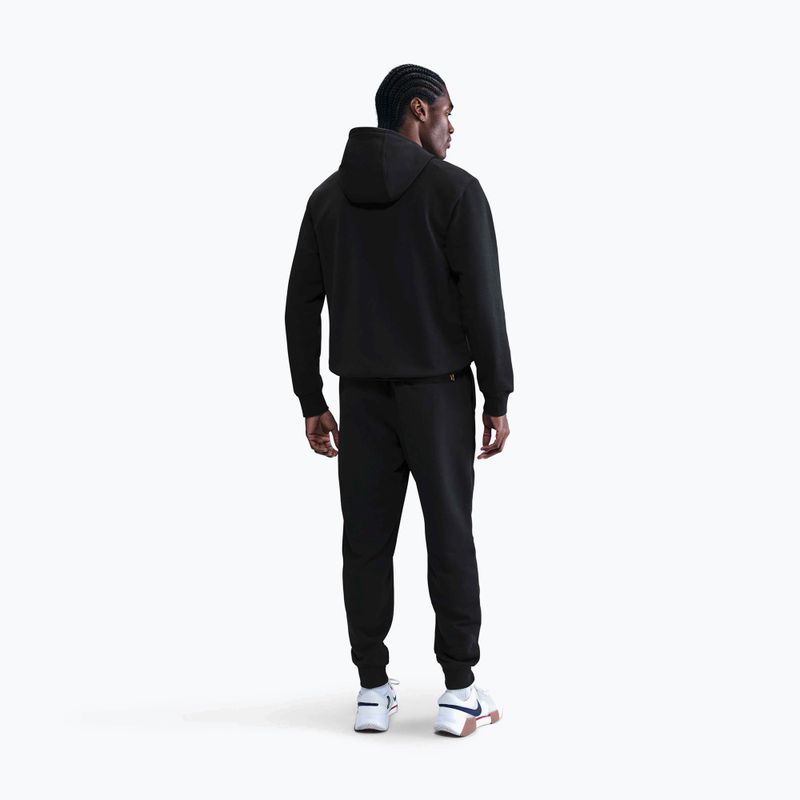 Bluză de tenis pentru bărbați Nike Court Dri-Fit Heritage French Terry Hoodie Black/Anthracite 3