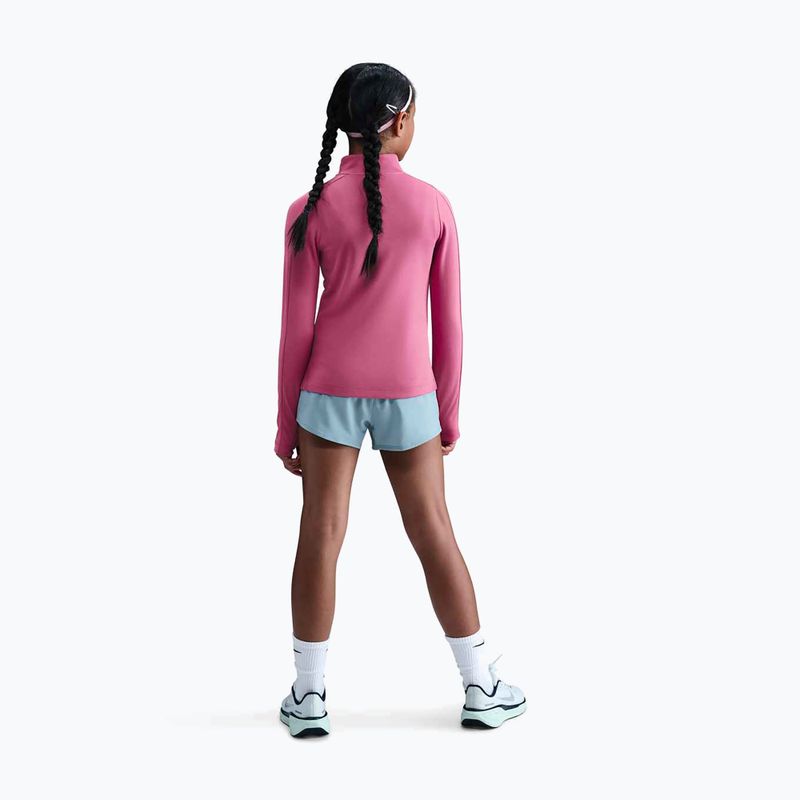 Longsleeve de antrenament pentru copii Nike Dri-Fit 1/4 Zip sweet beet/white 3