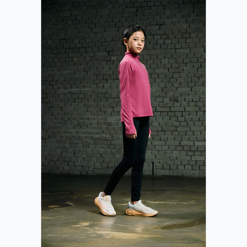 Longsleeve de antrenament pentru copii Nike Dri-Fit 1/4 Zip sweet beet/white 10