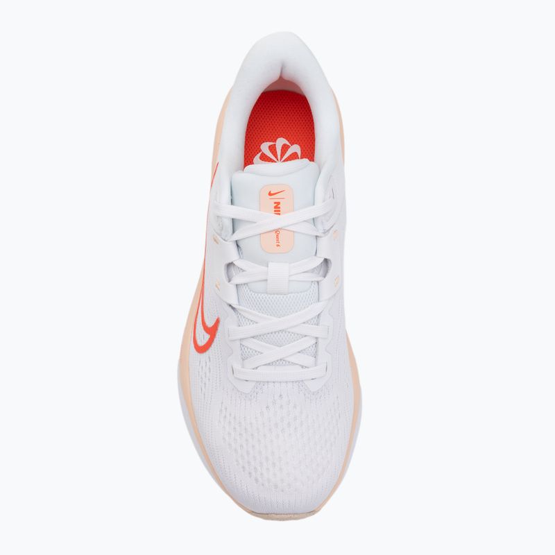 Încălțăminte de alergare pentru femei Nike Quest 6 white / bright crimson / washed coral 5
