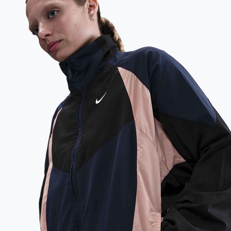 Geacă pentru femei Nike Sportswear Oversized midnight navy/black/particle pink/sail 4