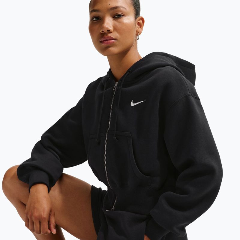 Bluză pentru femei  Nike Sportswear Phoenix Fleece Loose Full-Zip black/sail 4