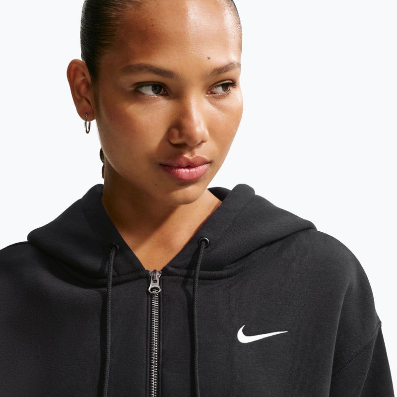 Bluză pentru femei  Nike Sportswear Phoenix Fleece Loose Full-Zip black/sail 5
