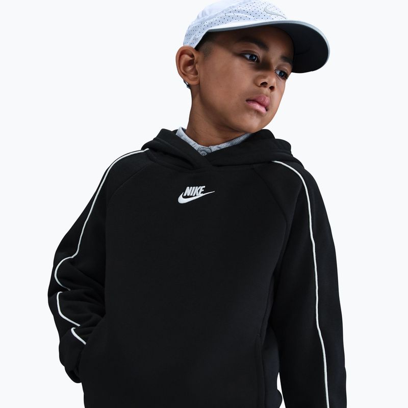 Trening pentru copii Nike Sportswear Club Fleece Hooded black/black/white/white 3