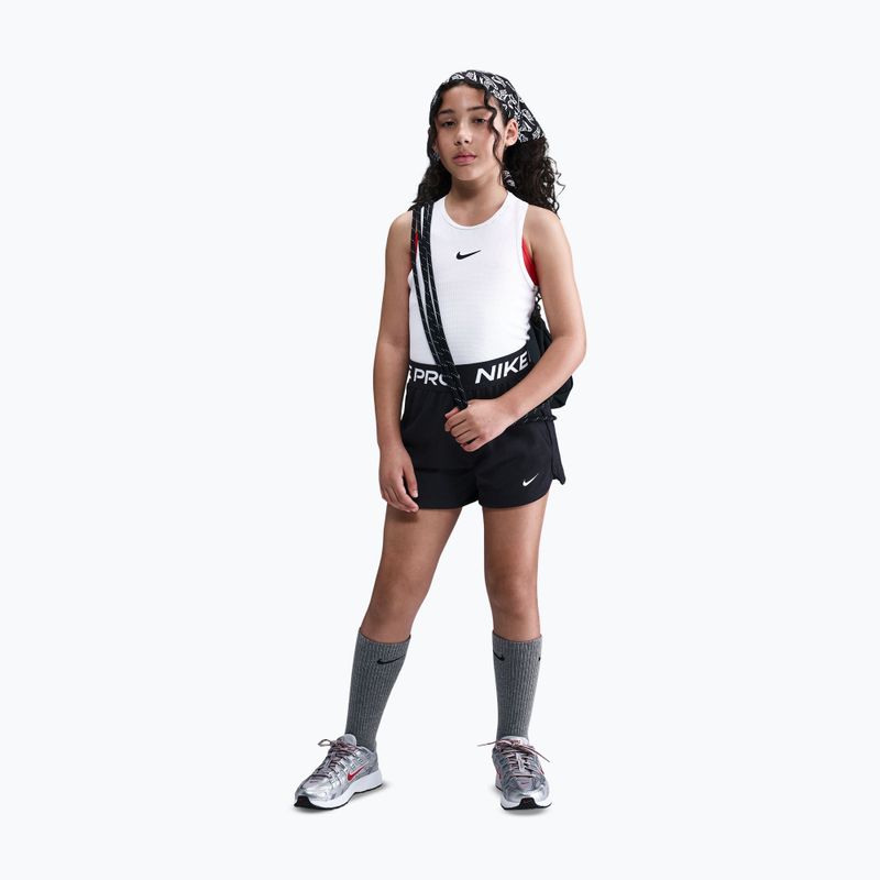Pantaloni scurți pentru copii Nike Pro Fleece black/black/black/white 2