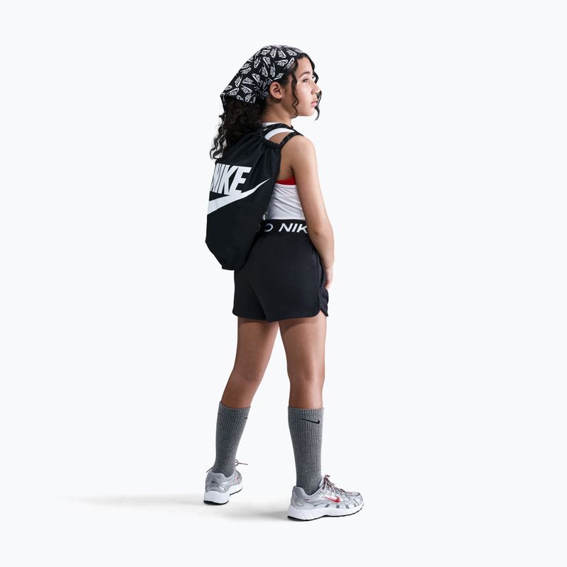 Pantaloni scurți pentru copii Nike Pro Fleece black/black/black/white 3