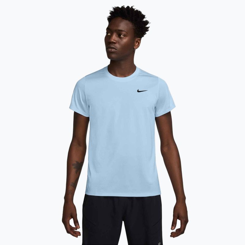 Tricou de tenis pentru bărbați Nike Court Dri-Fit Victory celestine blue / black