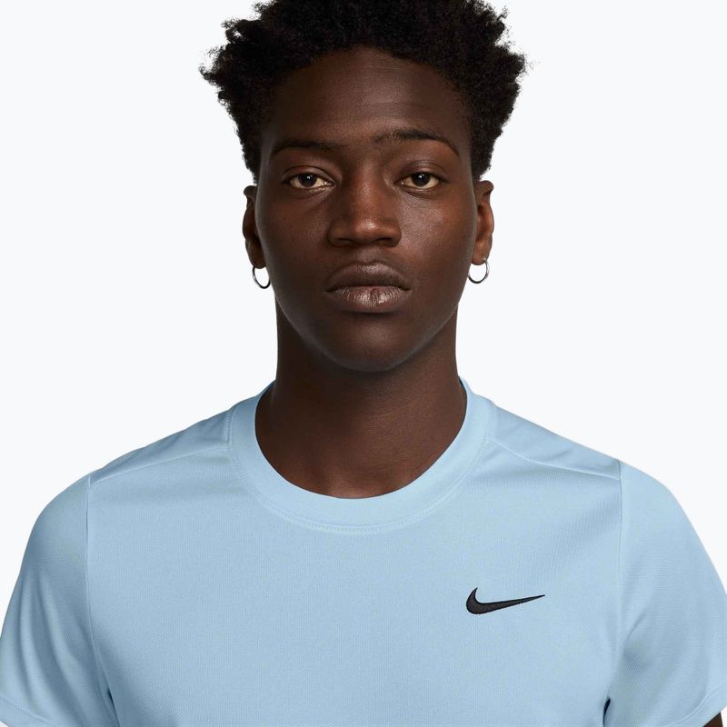 Tricou de tenis pentru bărbați Nike Court Dri-Fit Victory celestine blue / black 3