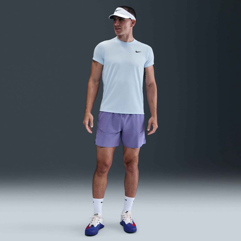 Tricou de tenis pentru bărbați Nike Court Dri-Fit Victory celestine blue / black 5