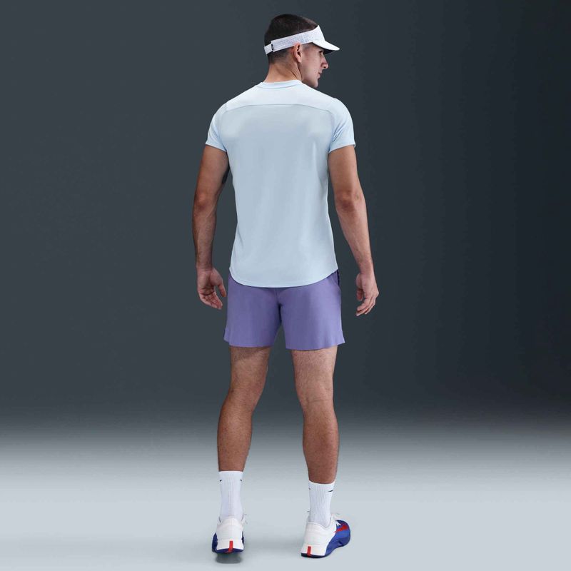 Tricou de tenis pentru bărbați Nike Court Dri-Fit Victory celestine blue / black 6