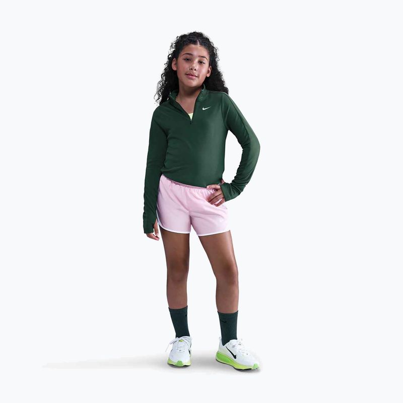 Longsleeve de antrenament pentru copii Nike Dri-Fit 1/4 Zip forest green/white 2