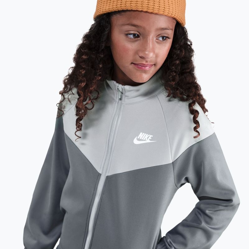 Trening pentru copii Nike Sportswear smoke grey/light smoke grey/white 4