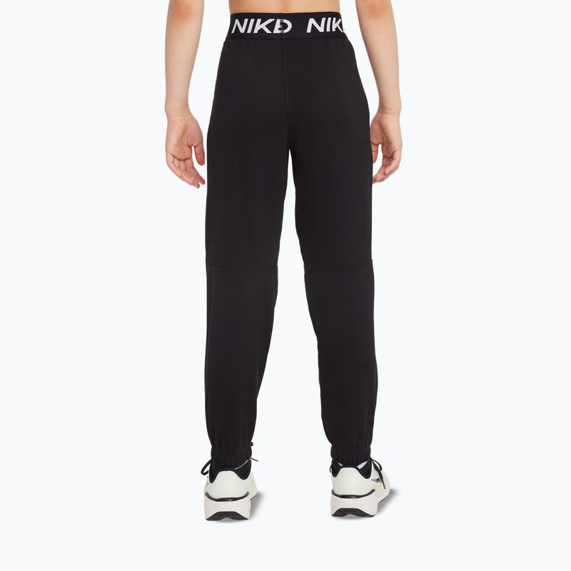 Pantaloni pentru copii Nike Pro Fleece black/black/black/white 3