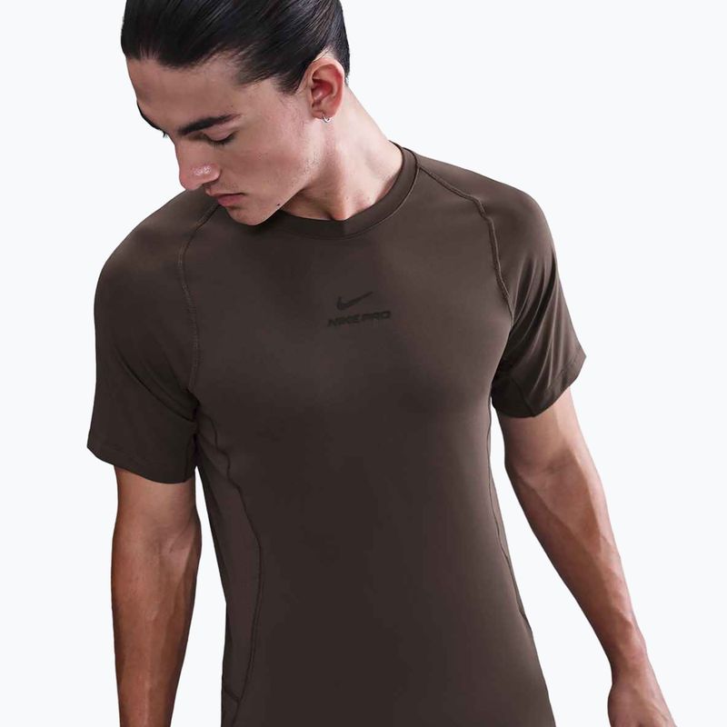 Tricou de antrenament pentru bărbați Nike Pro Training Dri-Fit Baroque Brown/Black 4