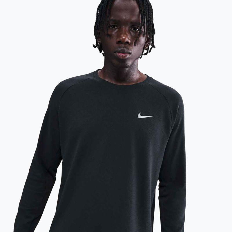 Longsleeve de alergare pentru bărbați Nike Stride Dri-Fit Waffle Crew black 4