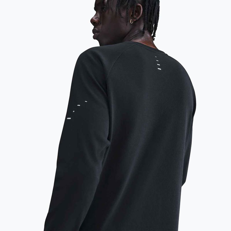 Longsleeve de alergare pentru bărbați Nike Stride Dri-Fit Waffle Crew black 5