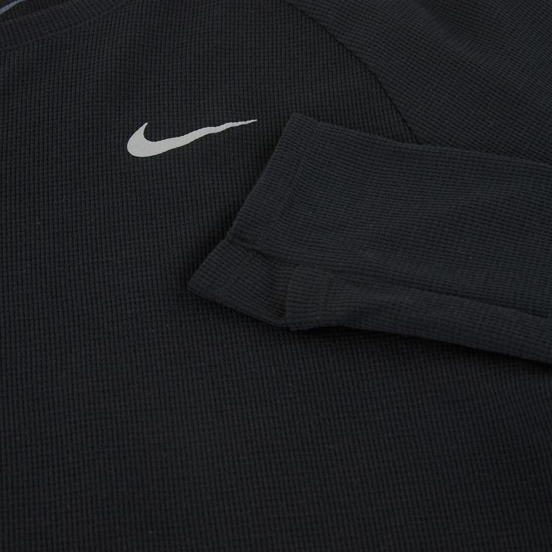 Longsleeve de alergare pentru bărbați Nike Stride Dri-Fit Waffle Crew black 10