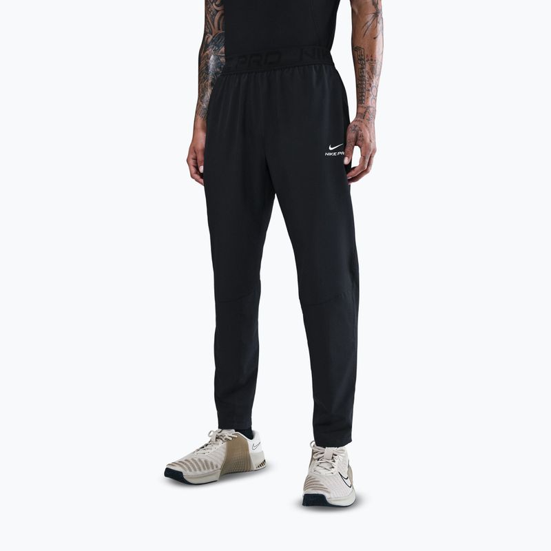 Pantaloni bărbați Nike Pro Training Dri-Fit negru/alb