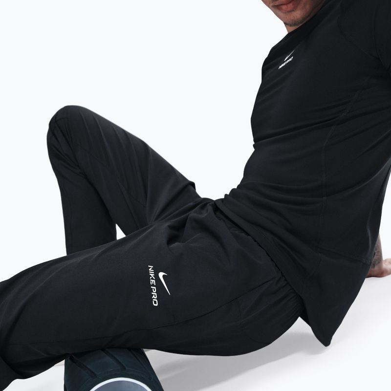 Pantaloni de antrenament pentru bărbați Nike Pro Training Dri-Fit black/white 4