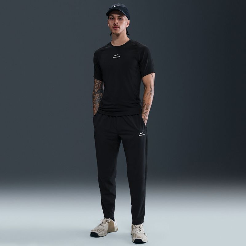 Pantaloni de antrenament pentru bărbați Nike Pro Training Dri-Fit black/white 6