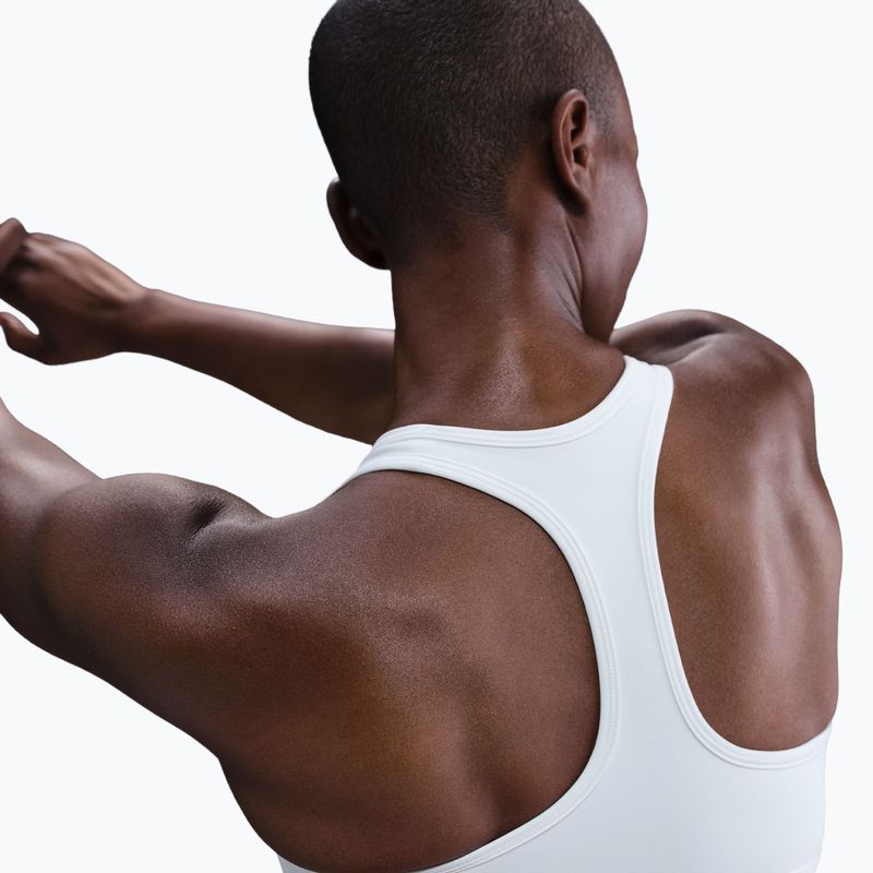 Sutien de antrenament Nike Swoosh Medium Support white/black 4