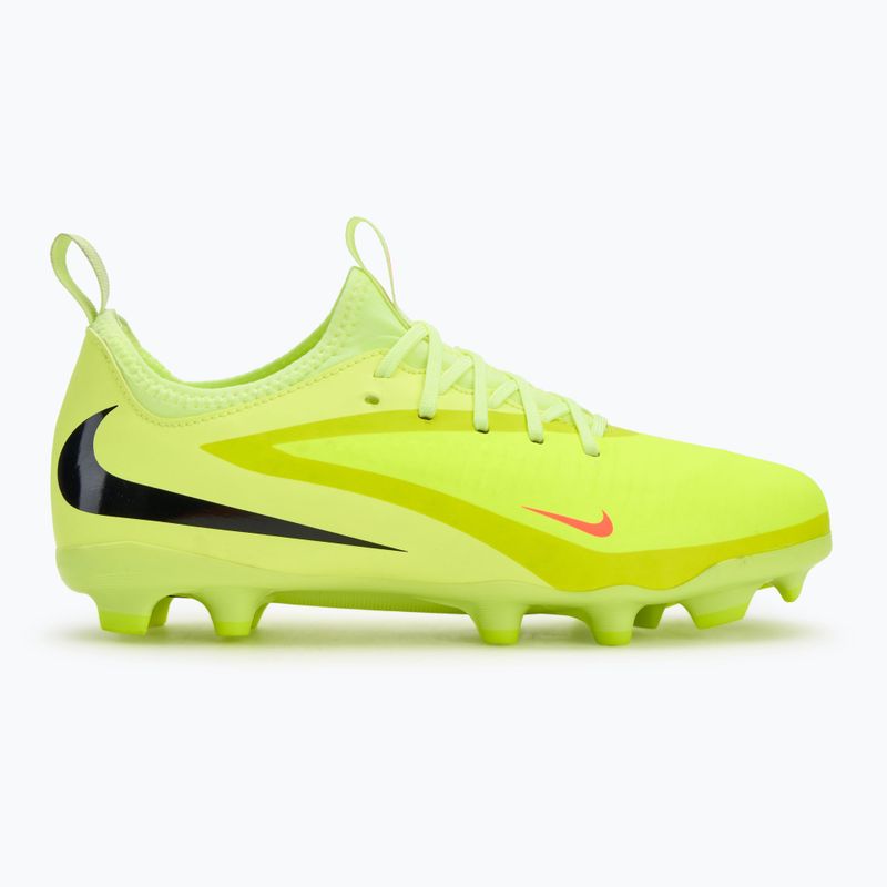 Ghete de fotbal pentru copii Nike Phantom 6 Low Academy FG/MG Jr hyper crimson/limelight/black 2
