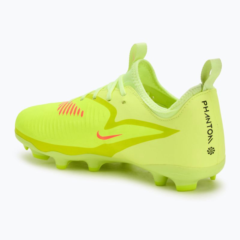 Ghete de fotbal pentru copii Nike Phantom 6 Low Academy FG/MG Jr hyper crimson/limelight/black 3