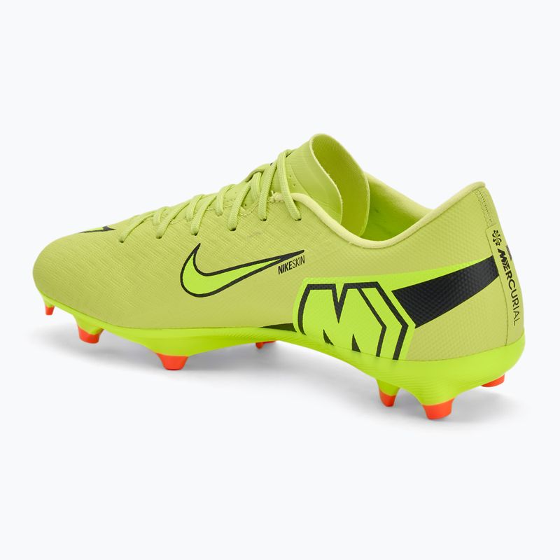 Încălțăminte de fotbal pentru bărbați Nike Mercurial Vapor 16 Academy MG limelight/hyper crimson/volt 3